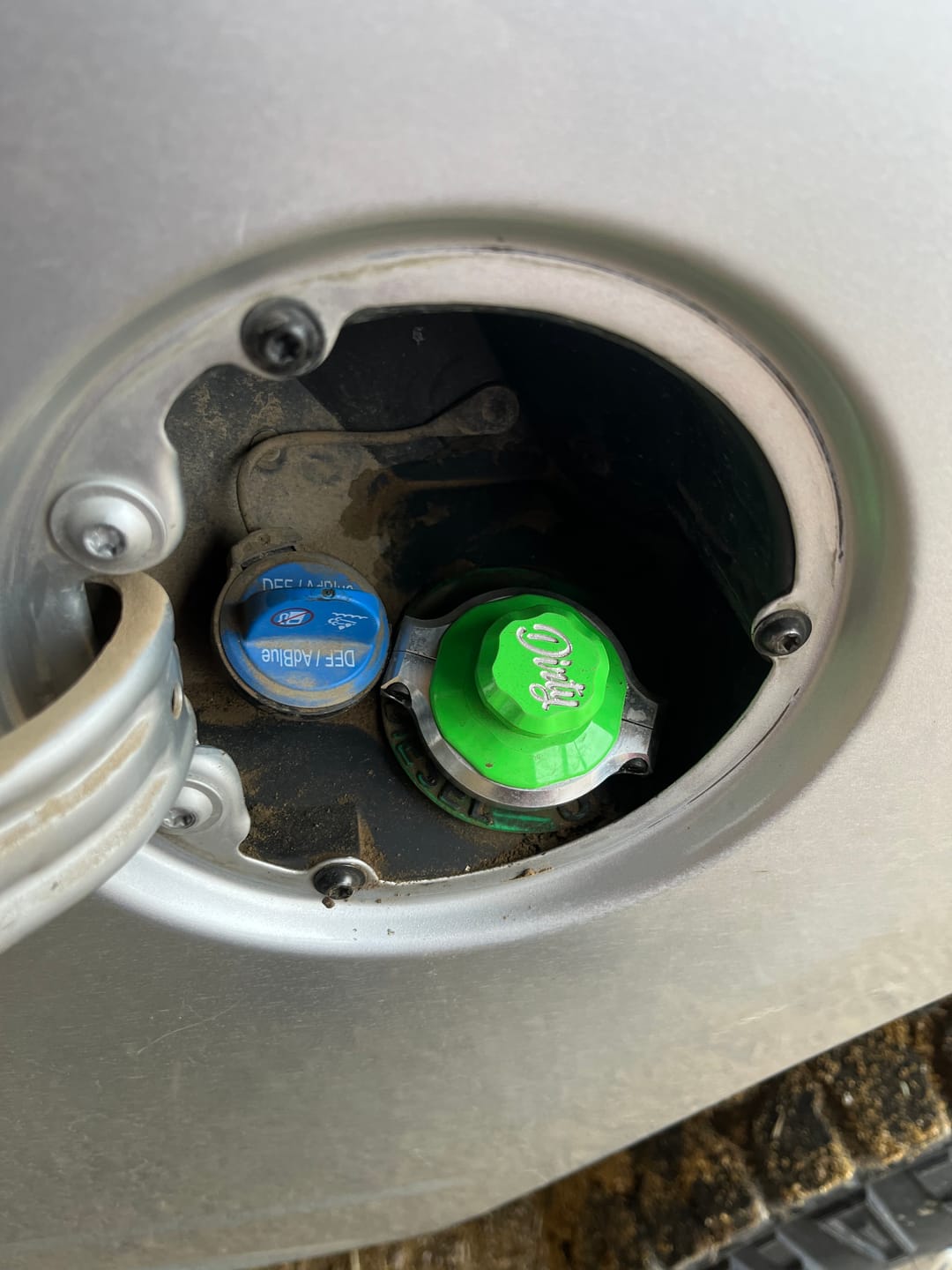 Customer photo review of 2013-2018 RAM Billet Fuel Filler Cap Fix Kit (A036/A049)