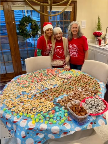 Customer photo review of The Official Christmas Baking Team V-Neck