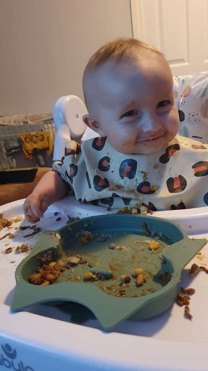 Customer photo review of Silicone Suction Plate & Weaning Spoon Bundle
