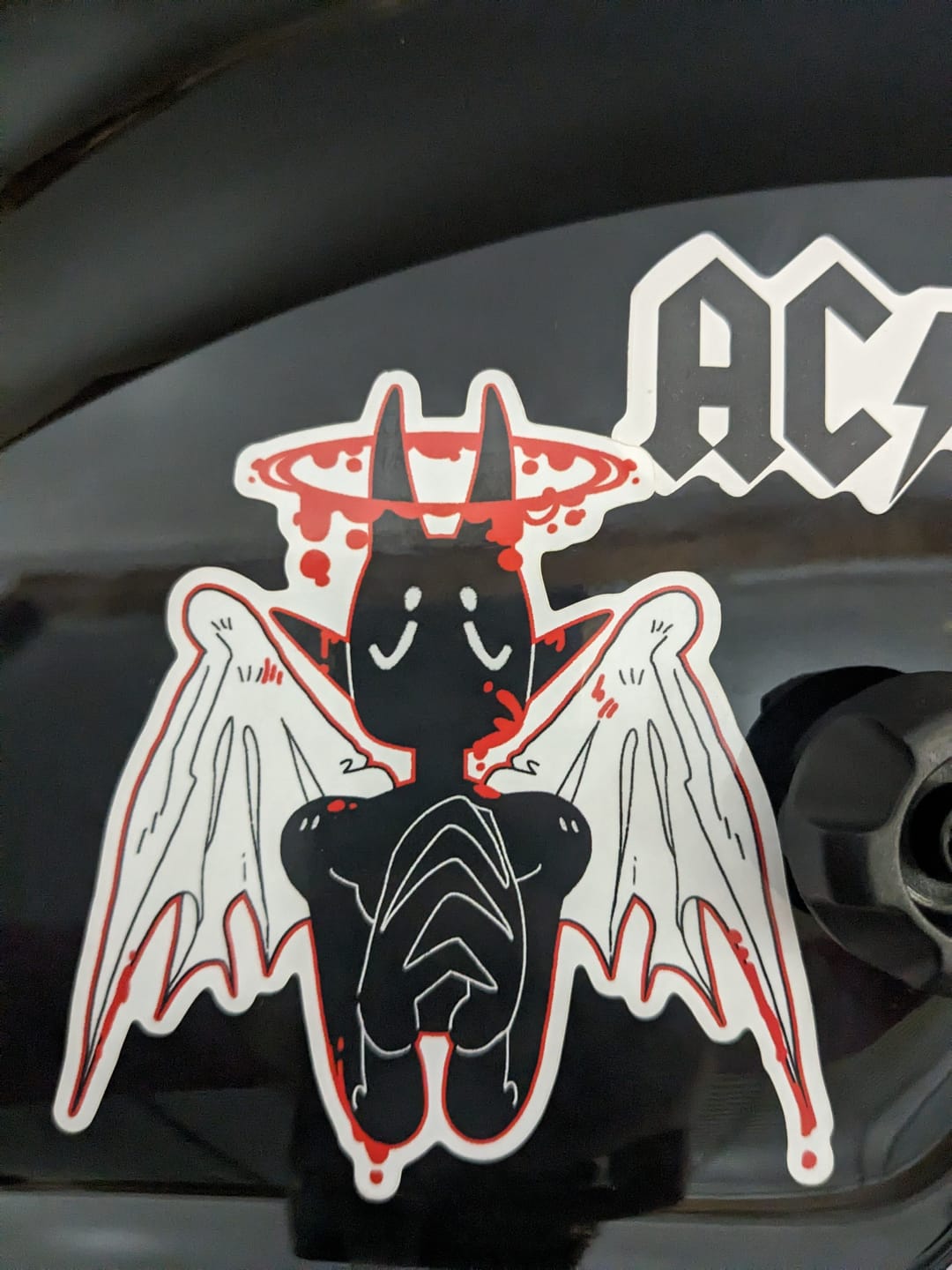 Customer photo review of Gore Angel Stickers
