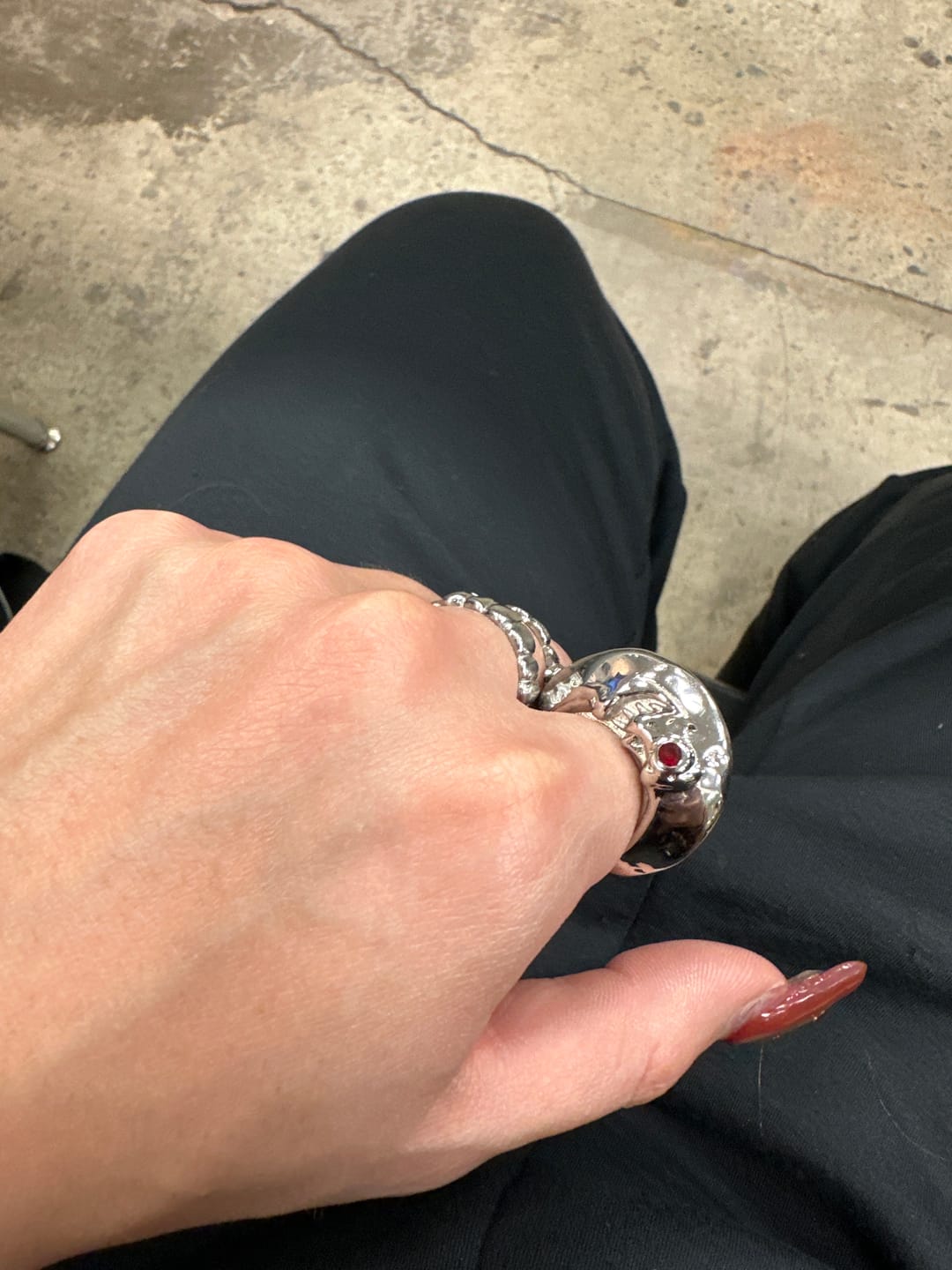Customer photo review of XL LUNA RING