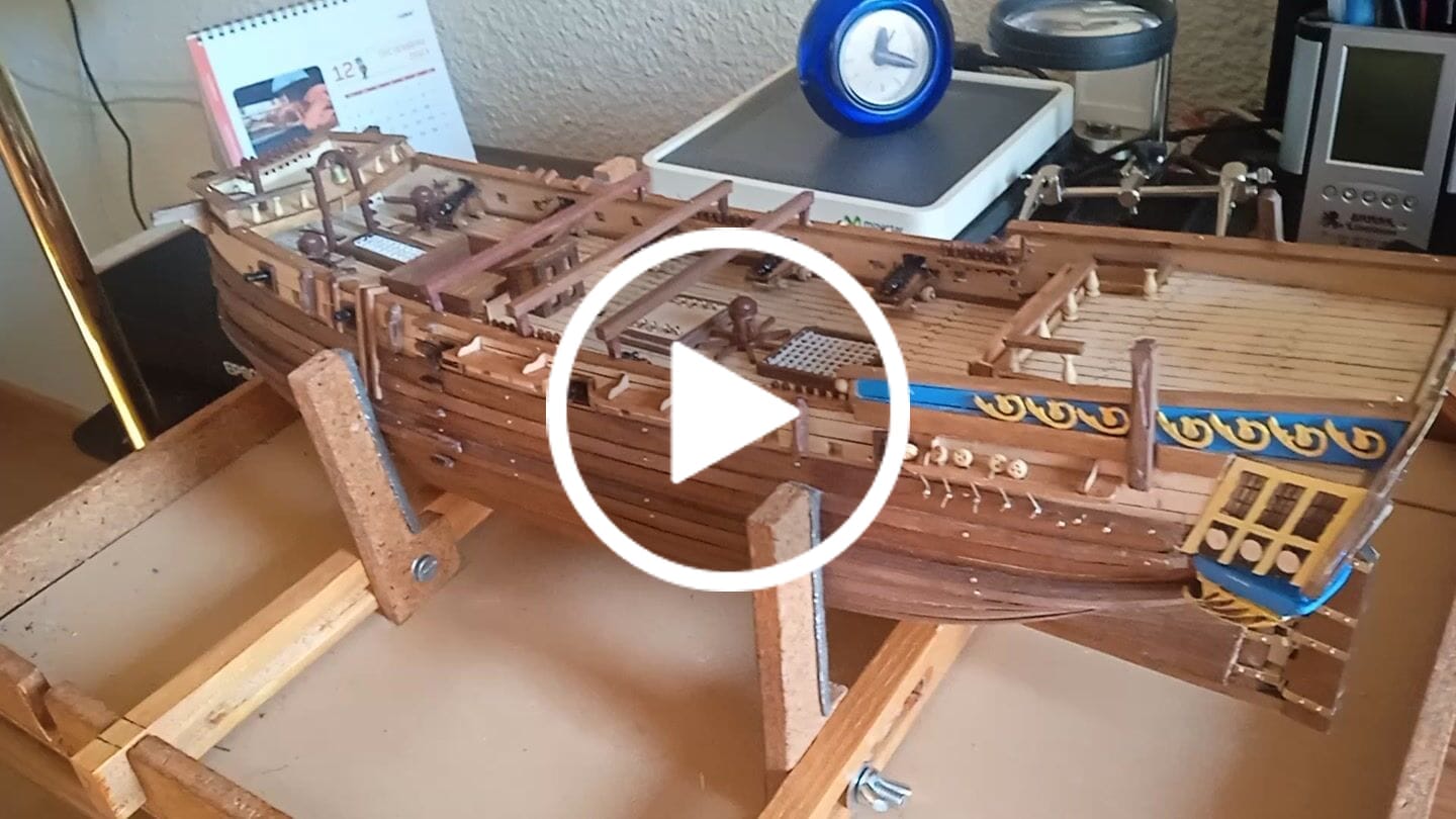 Customer video review of Maqueta Barco La Candelaria