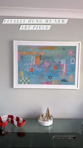 Customer photo review of In Vino Veritas by Britney Turner Art Print