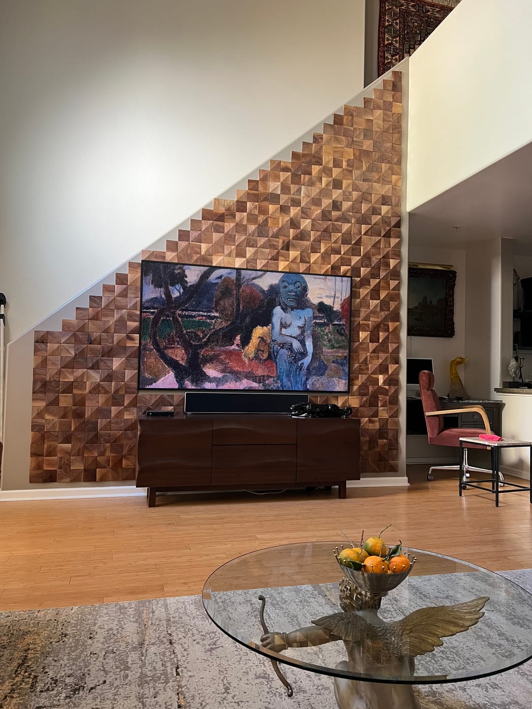 Customer photo review of 3D Diamond Natural Walnut