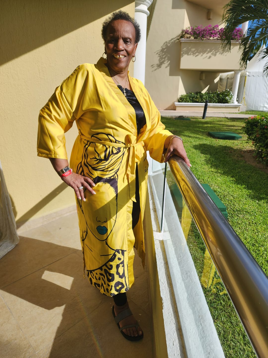 Customer photo review of Mahogany Kimono