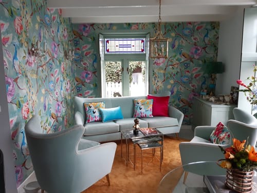 Customer photo review of Arundel Peacock Wallpaper x 2 Rolls