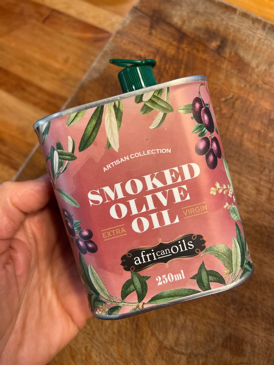 Customer photo review of Smoked Extra Virgin Olive Oil