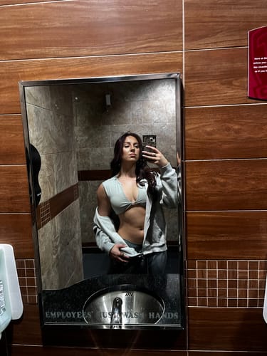 Customer photo review of Light Grey Twist Top