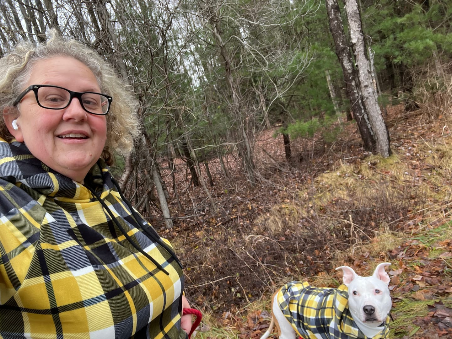 Customer photo review of Yellow Plaid Human Hoodie