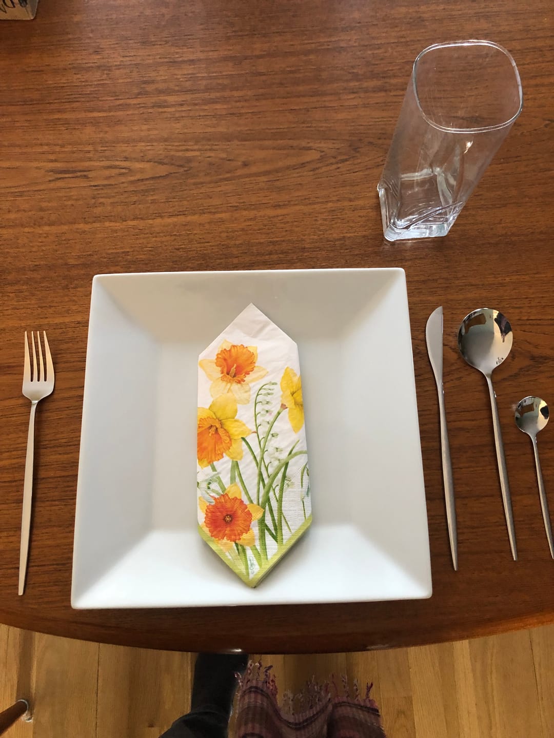 Customer photo review of Modern Silver Flatware Set