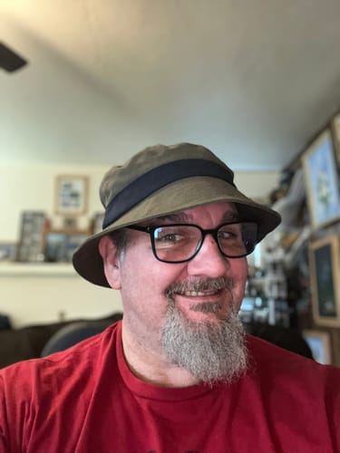 Customer photo review of Big Navy Green Bucket Hat