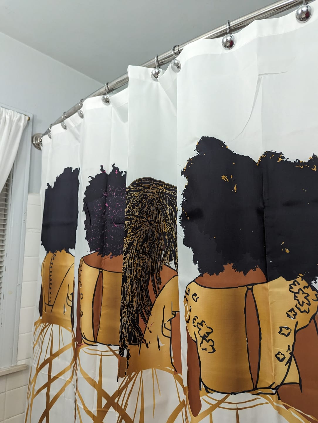 Customer photo review of Royal Shower Curtain - White