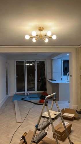 Customer photo review of 6-Light Large Sputnik Chandelier