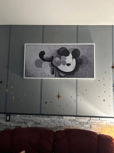 Customer photo review of Abstract Mickey - Black & White