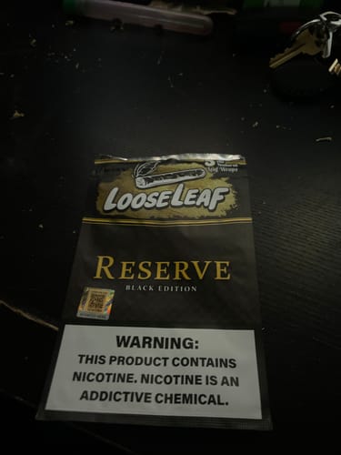 Customer photo review of Reserve Black Edition LooseLeaf Wraps (40 Count)