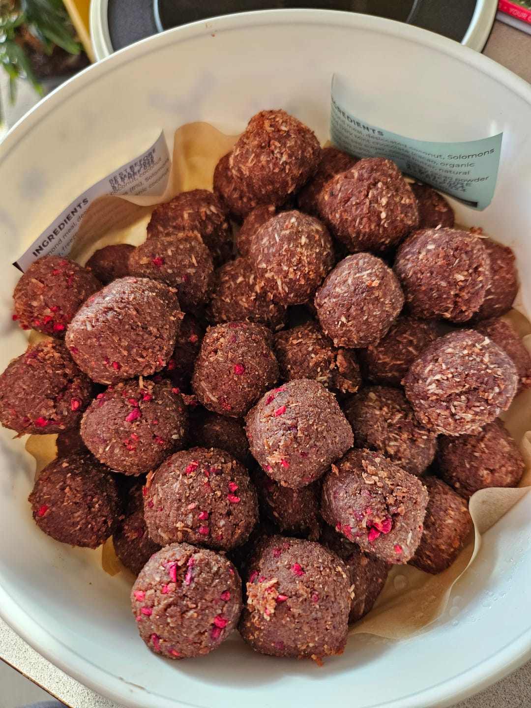 Customer photo review of Raspberry Brownie Rad Ball Mix