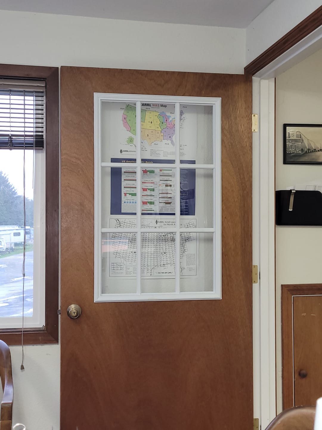 Customer photo review of Clear 9 Lite Glass and Frame Kit (Interior 1 3/8" Door Thickness - Half Lite)