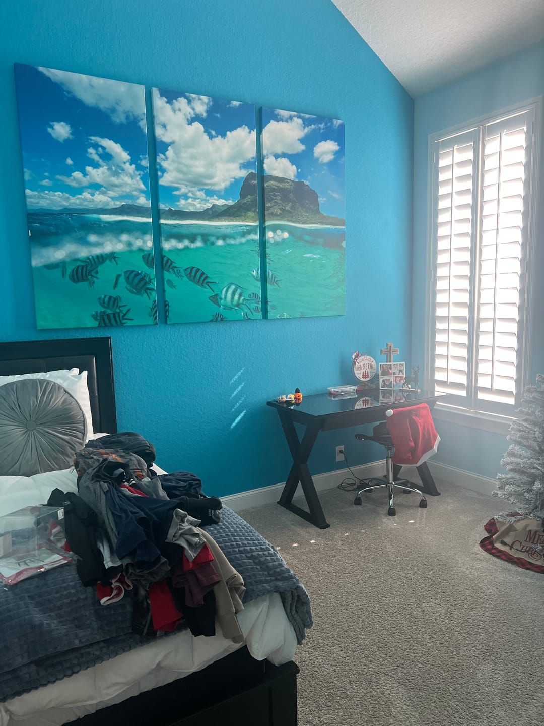 Customer photo review of a beautiful mountain and clouds from the ocean №3150 Ready to Hang Canvas Print