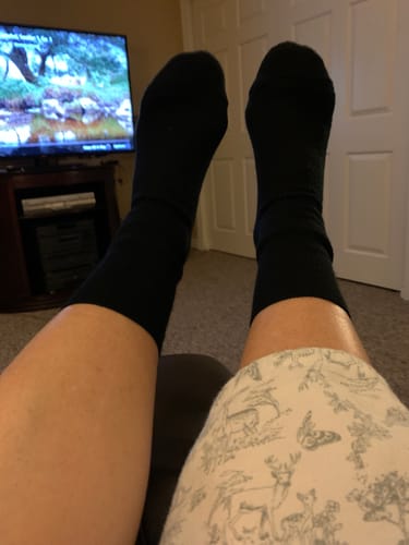Customer photo review of Vagden Merino Wool Dress Socks - Clearance 6 Pack