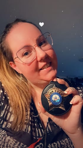 Customer photo review of Genuine Leather Inset Type Holder/ Holster/ Wallet For Chicago Detective/Sergeant/Police Officer Police Badge