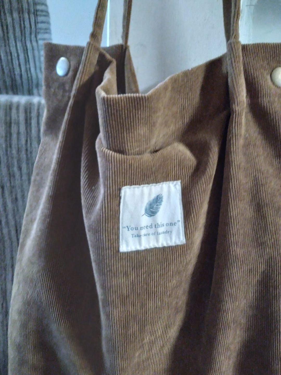 Customer photo review of Cord Tote Bag