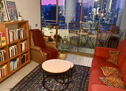 Customer photo review of Mesa de centro circular nido MIMA Negro