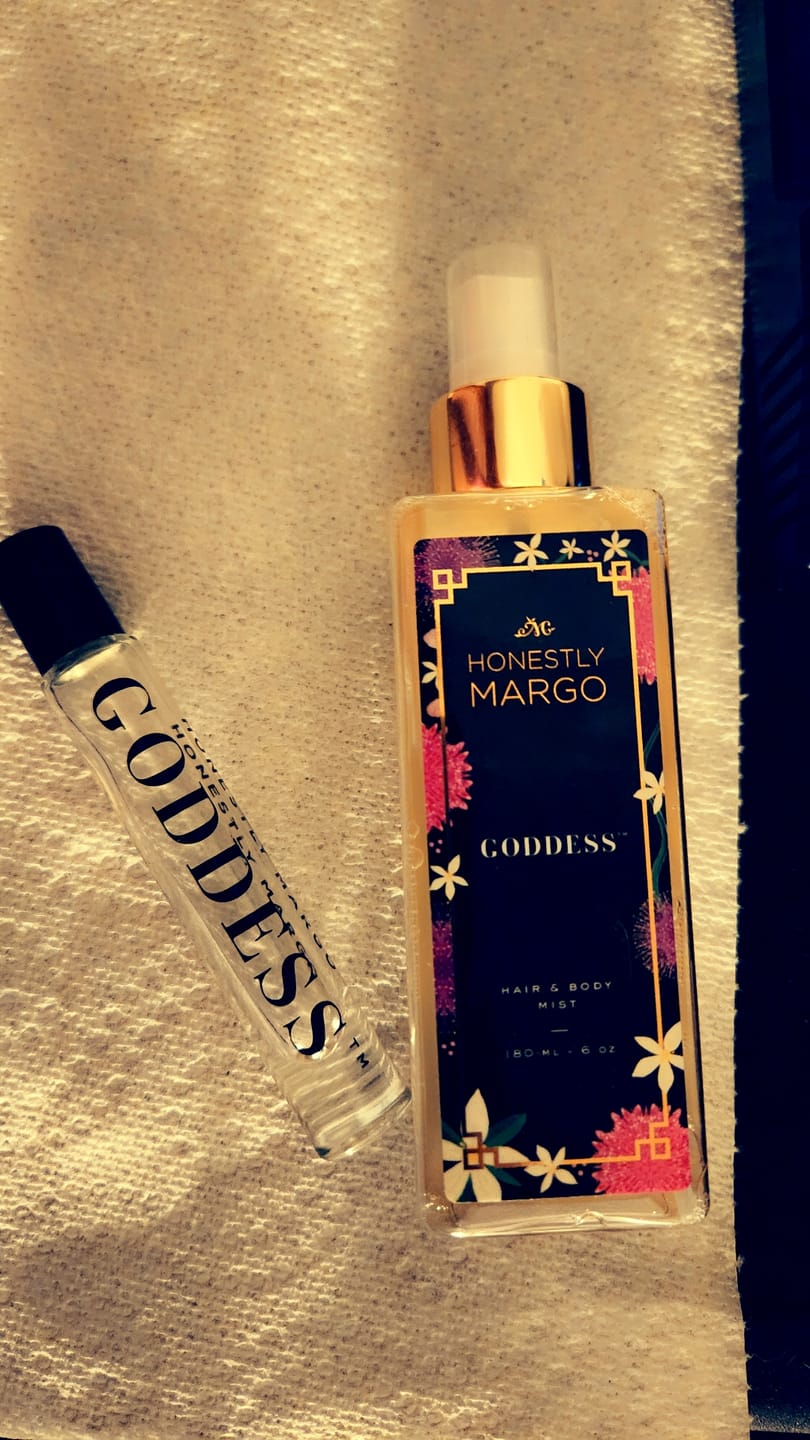 Customer photo review of Goddess Hair & Body Mist