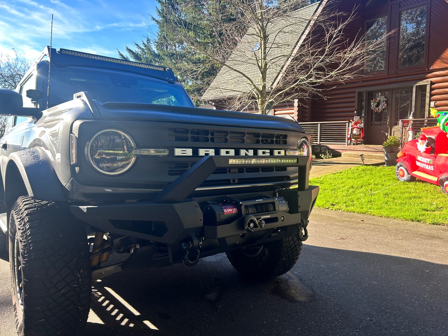 Customer photo review of OPENROAD 13,000 lbs Winch with Synthetic Rope - Panther Series 2s