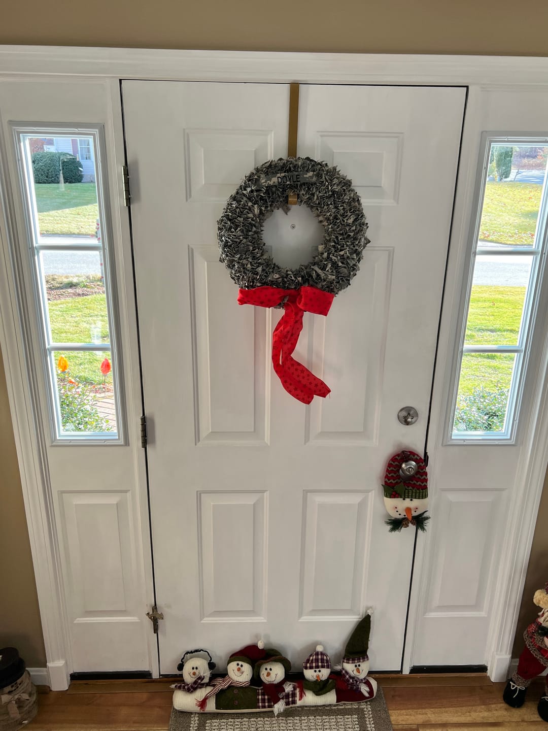 Customer photo review of Clear 3 Lite Glass and Frame Kit (Half Sidelite 10" x 38" Frame Size)