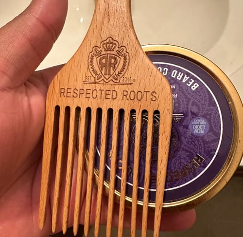 Customer photo review of Respected Roots Beard Care Kit