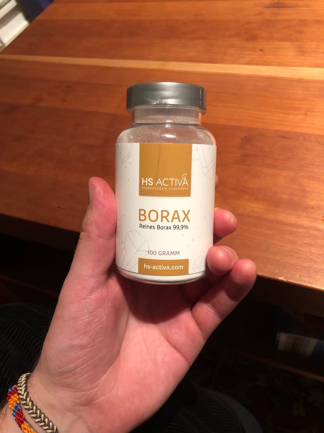Customer photo review of Borax I Pharmazeutische Reinheit 99,9% I 100 Gramm