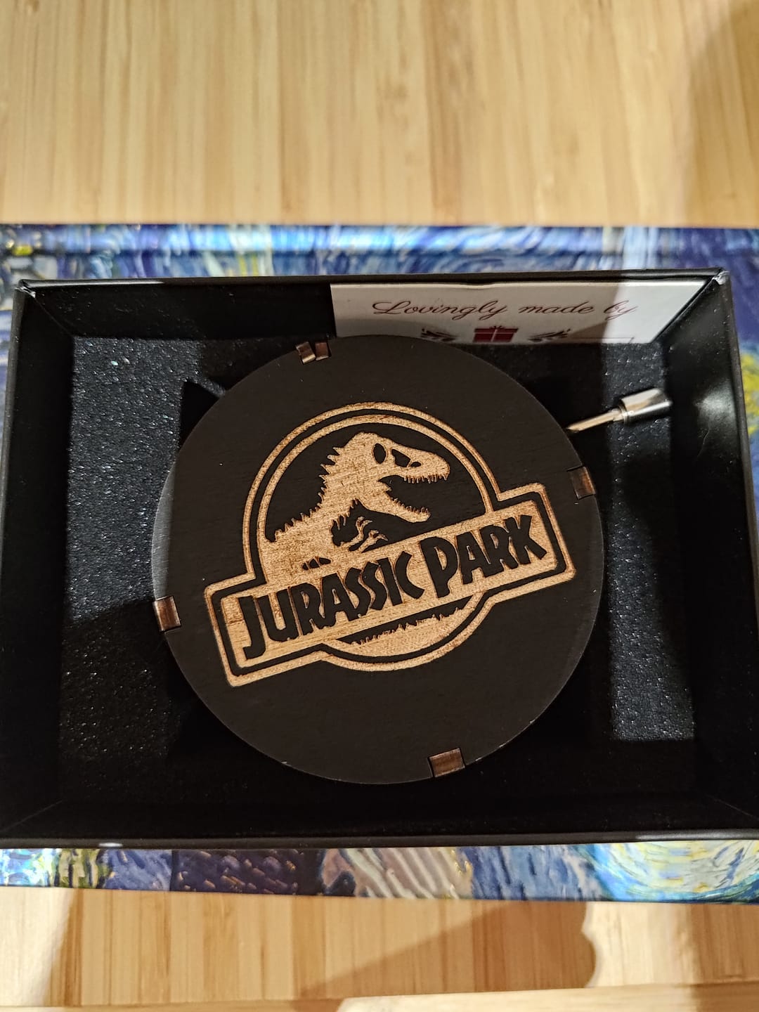 Customer photo review of Cylindrical Hand Crank Music Box