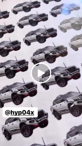 Customer video review of Custom Car Drawing and Stickers