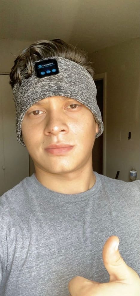Customer photo review of SOUNDSLEEP HEADBAND™ - 50% OFF TODAY