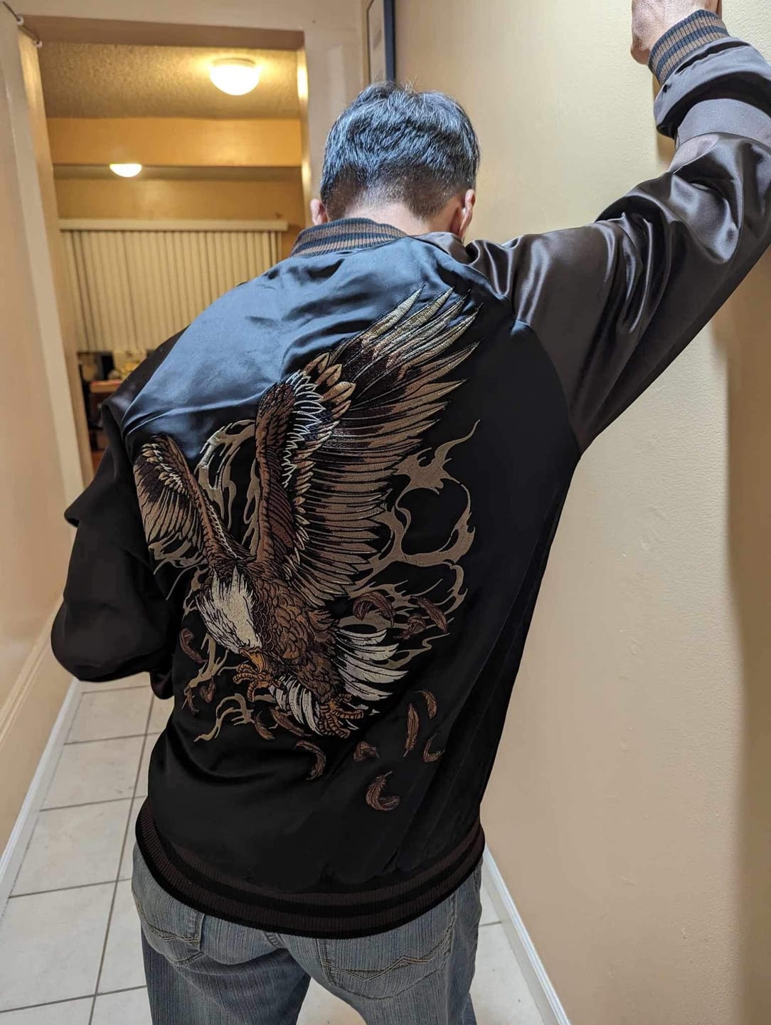 Customer photo review of Guardian Eagle Sukajan Jacket