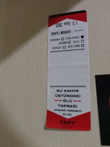 Customer photo review of TAFT Kahve 250 gr