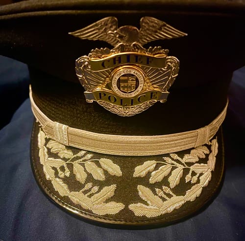 Customer photo review of LAPD Los Angeles Police Cap Badge Hat Insignia Replica Movie Props