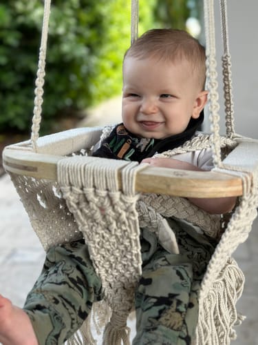 Customer photo review of Macrame Swing