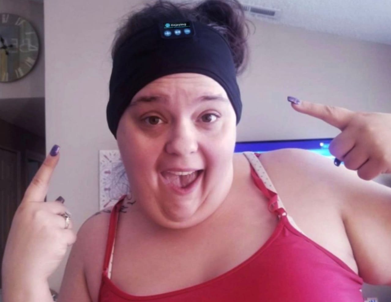 Customer photo review of SOUNDSLEEP HEADBAND™ - 50% OFF TODAY
