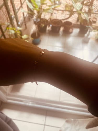 Customer photo review of Rose Gold Zircon Marvel Bracelet