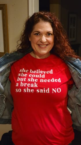 Customer photo review of She Said No Unisex  Long Sleeve Tee