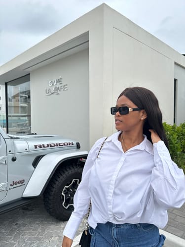Customer photo review of Black Flame Logo Sunglasses