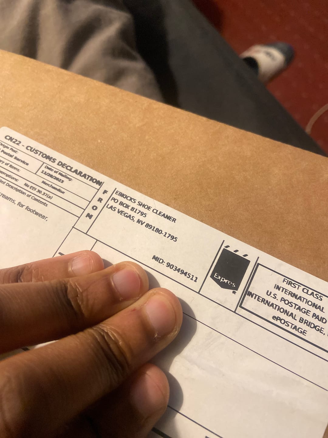 Customer photo review of Sneaker Care Kit