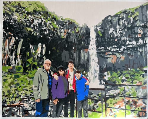 Customer photo review of Custom Paint By Numbers Kit - Upload Your Photo - Brush Set Included