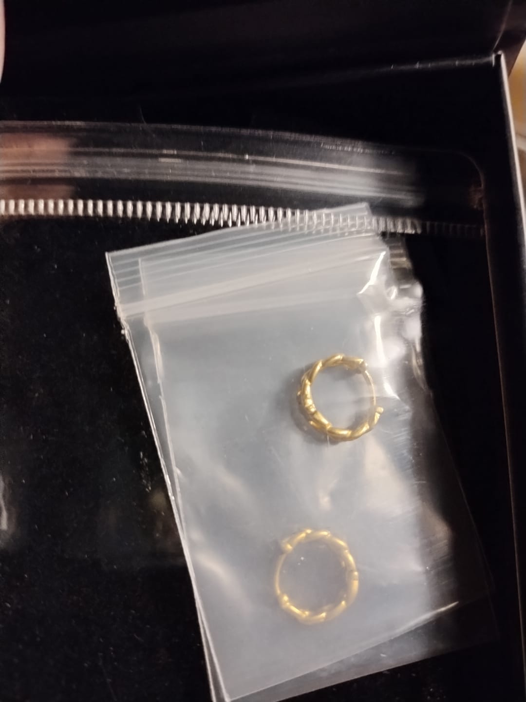 Customer photo review of Drop Stud Earrings