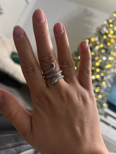 Customer photo review of Snake Wrap Ring