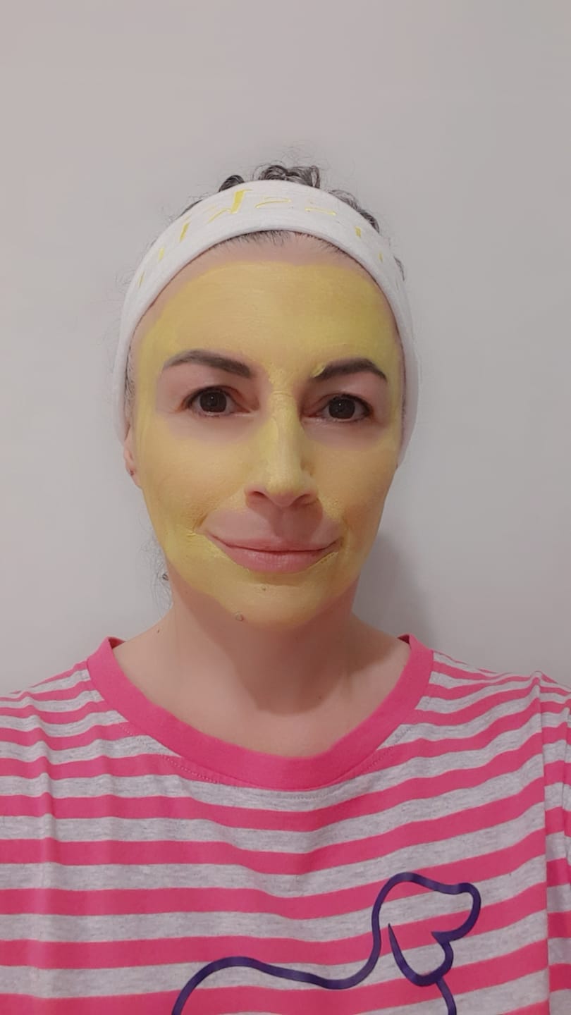 Customer photo review of ⚡ Australian Turmeric Clay Mask