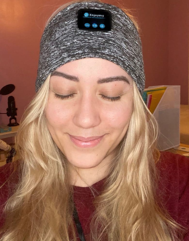 Customer photo review of SOUNDSLEEP HEADBAND™ - 50% OFF TODAY