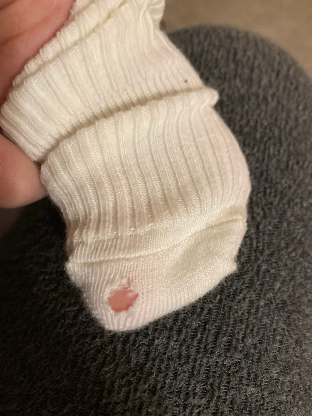Customer photo review of Wool Socks, Baby and Toddler, Brown-Gray & White
