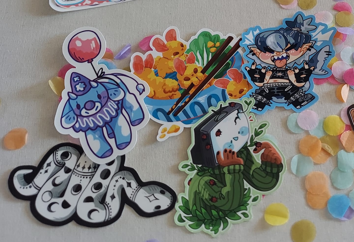Customer photo review of Sticker Mystery Packs!